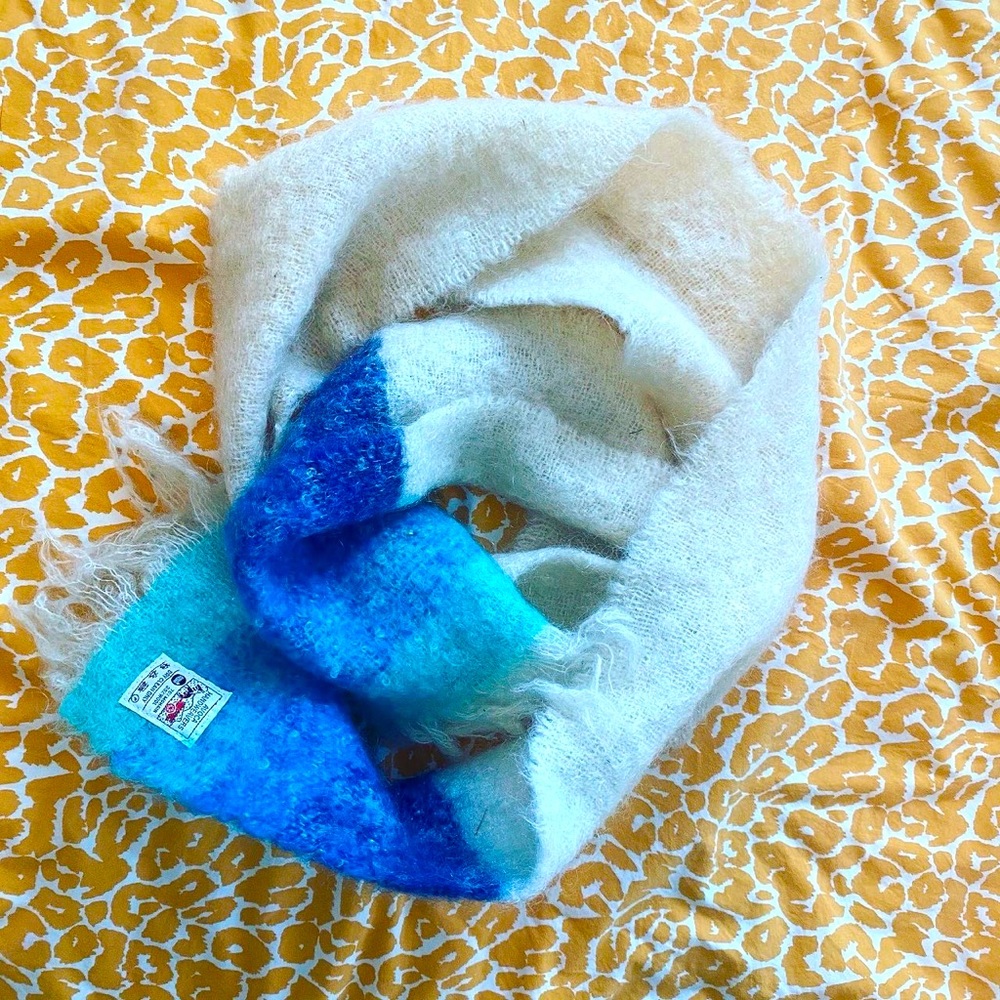 Vintage Ombré Mohair Scarf